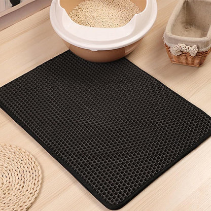 Waterproof Double Layer Cat Litter Mat Non-Slip Scratch Pad