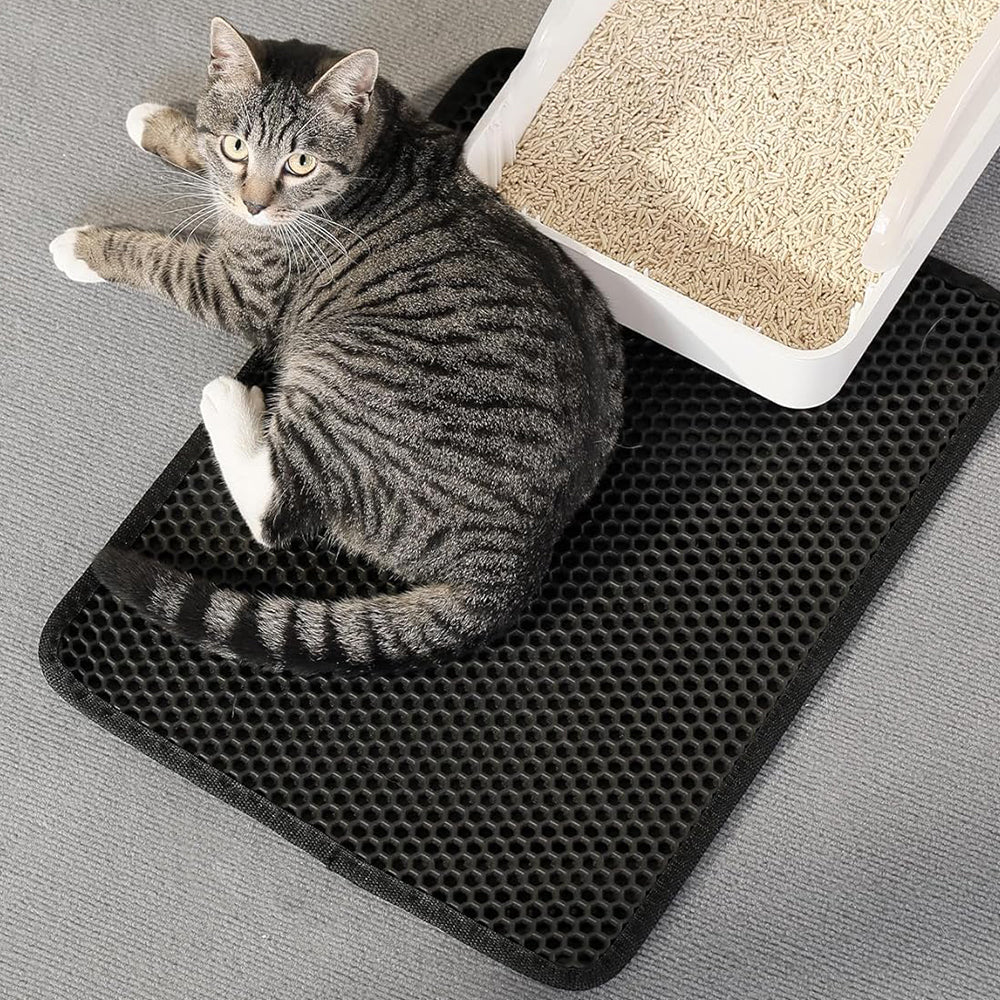 Waterproof Double Layer Cat Litter Mat Non-Slip Scratch Pad