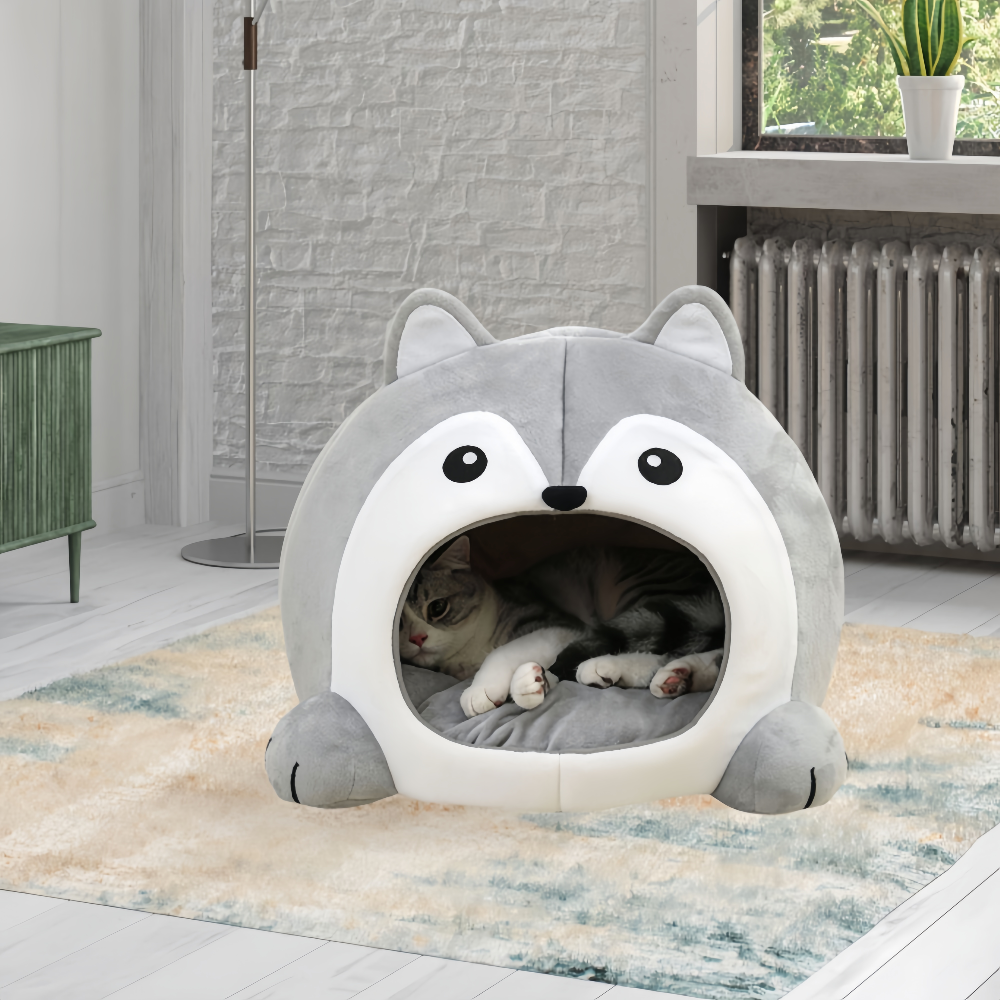 Soft Pet Basket Pet Bed for Cats and Small Dogs