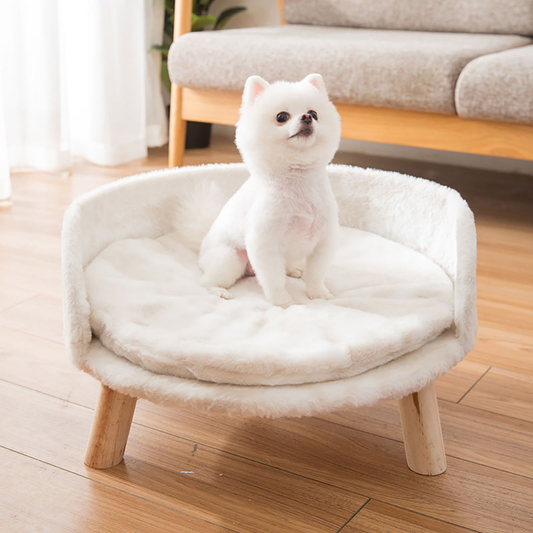 Plush Luxury Cat Bed with Cozy Cushion Pad