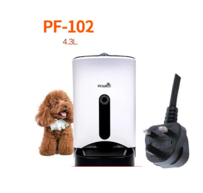 Smart Pet Feeder with Camera for Dogs