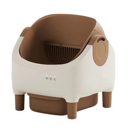 Automatic Self-Cleaning Cat Litter Box with Drawer